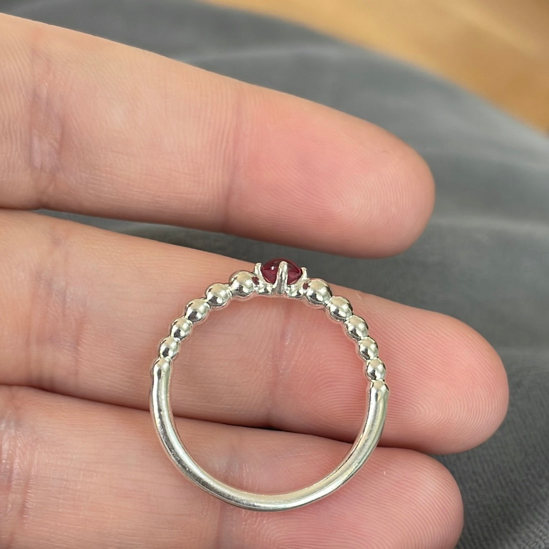 Genuine Pandora New Style Pink Birthstone Ring 52
