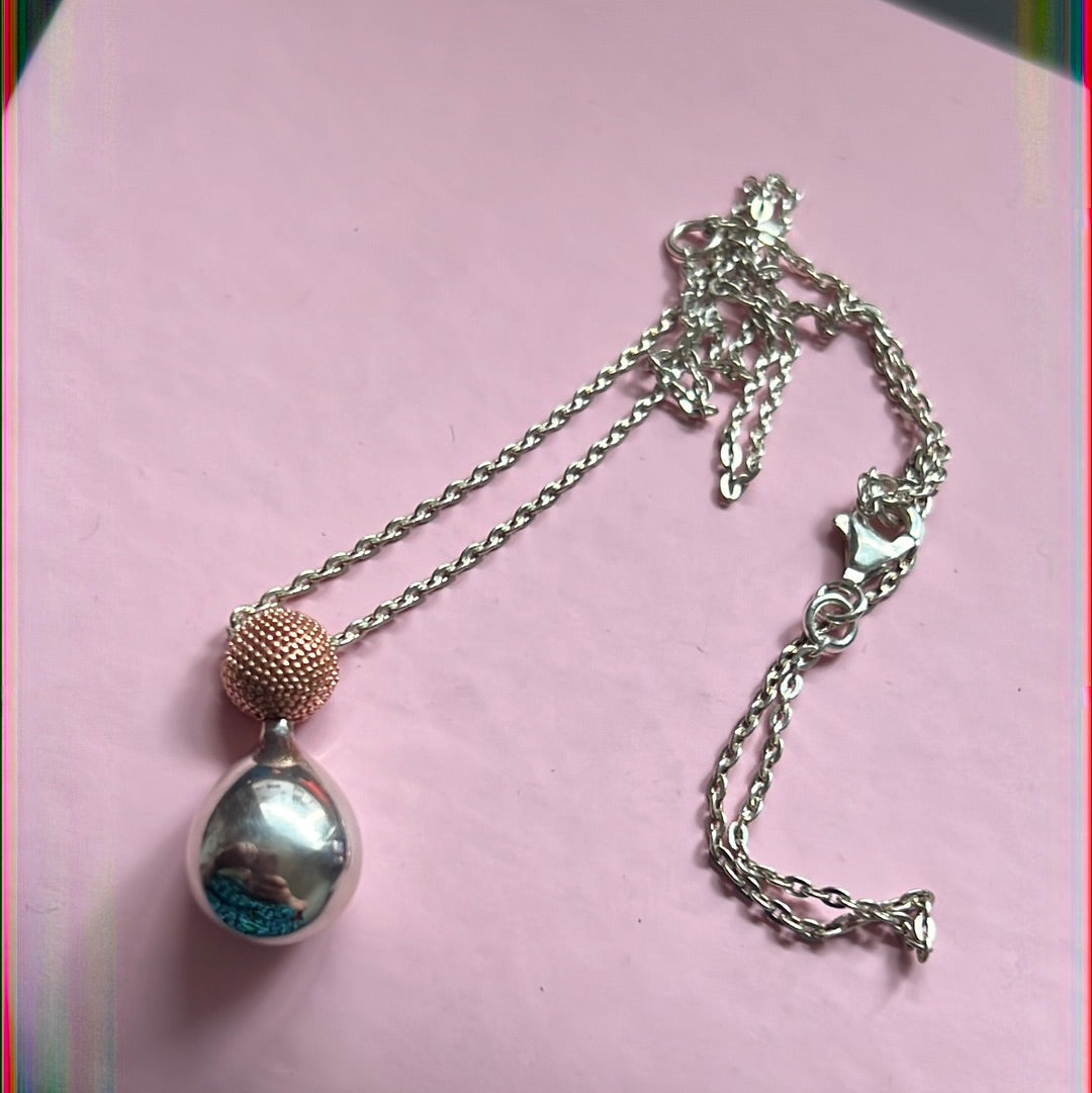 Genuine Links of London Sterling Silver and Gold Masquerade Necklace 50cm
