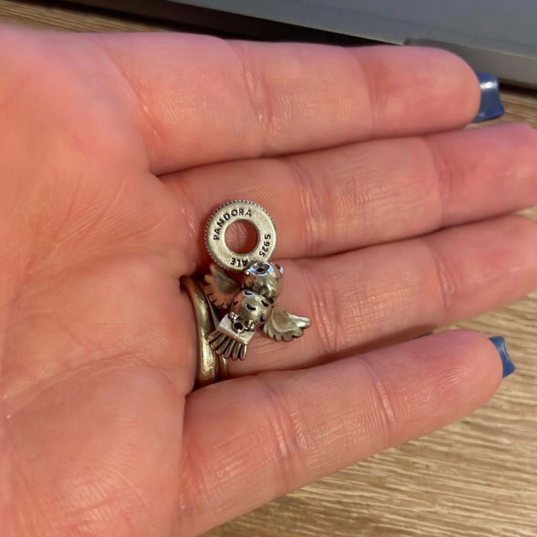 Genuine Pandora Harry Potter Hedwig Owl with Letter Charm