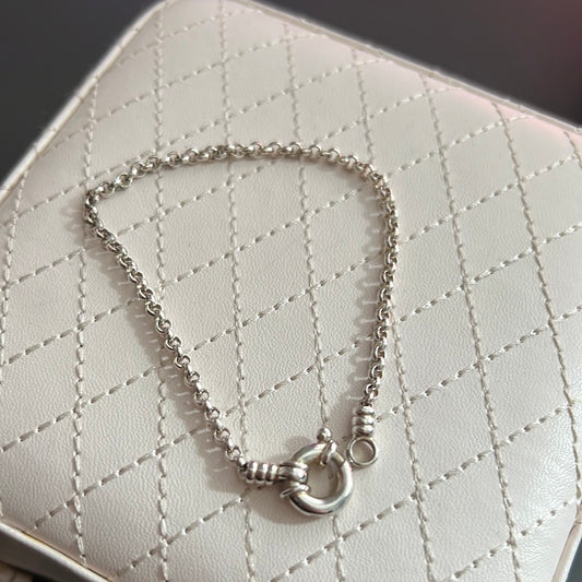Genuine Links of London Sterling Silver Mini Belcher 19cm Bracelet