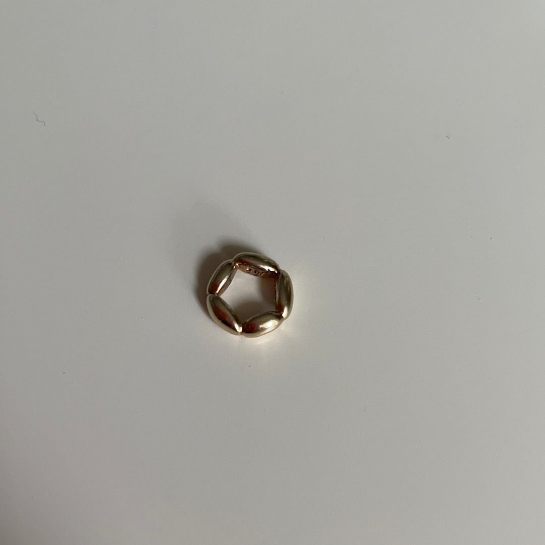 Genuine Pandora Solid 14ct Gold Rice Spacer Charm HTF