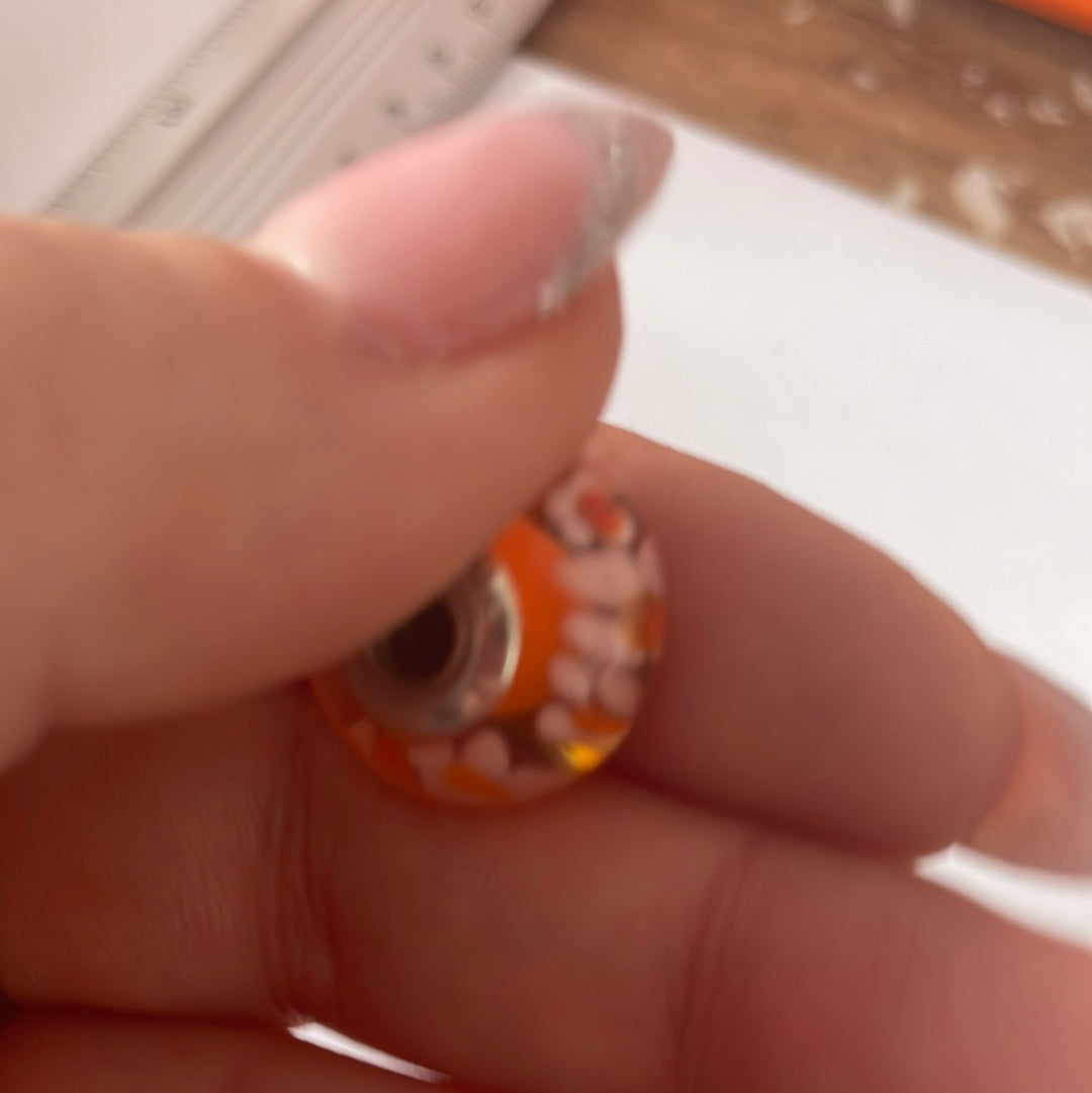Genuine Pandora Giant XL Orange Blossom Flowers Large and Heavy and Retired