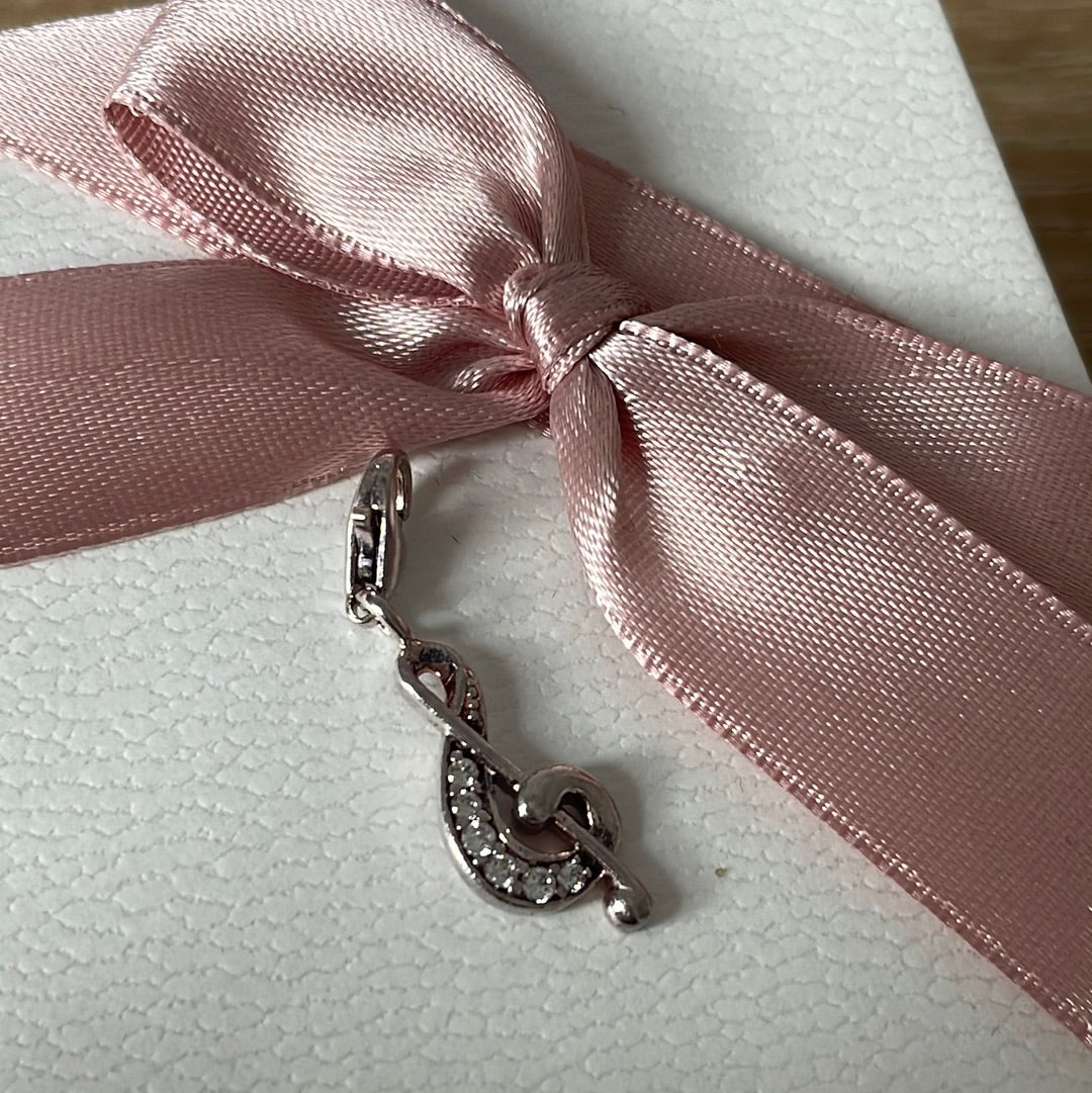 Thomas Sabo Pave Musical Note Clip Charm