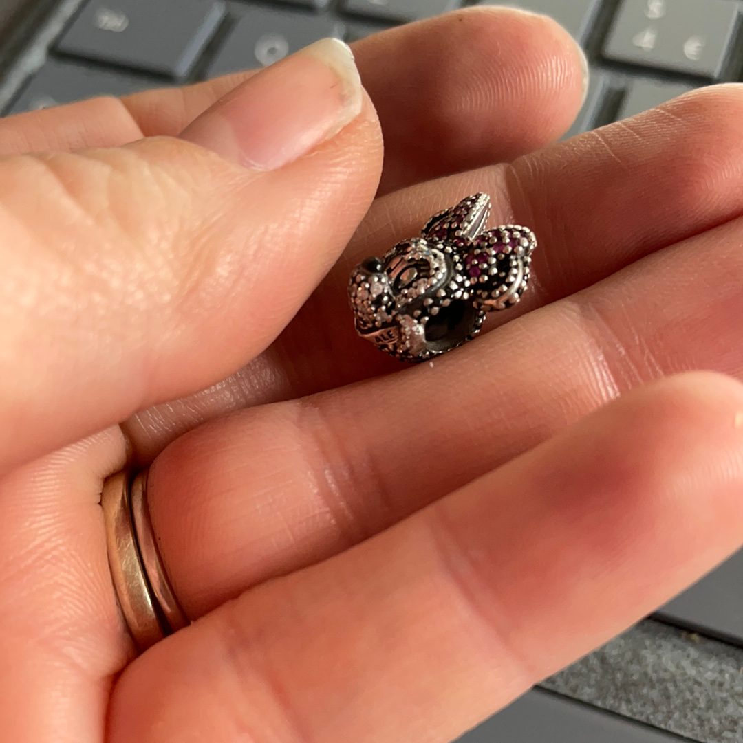 Genuine Pandora Disney Minnie Mouse Limited Edition 2015 Pave Charm