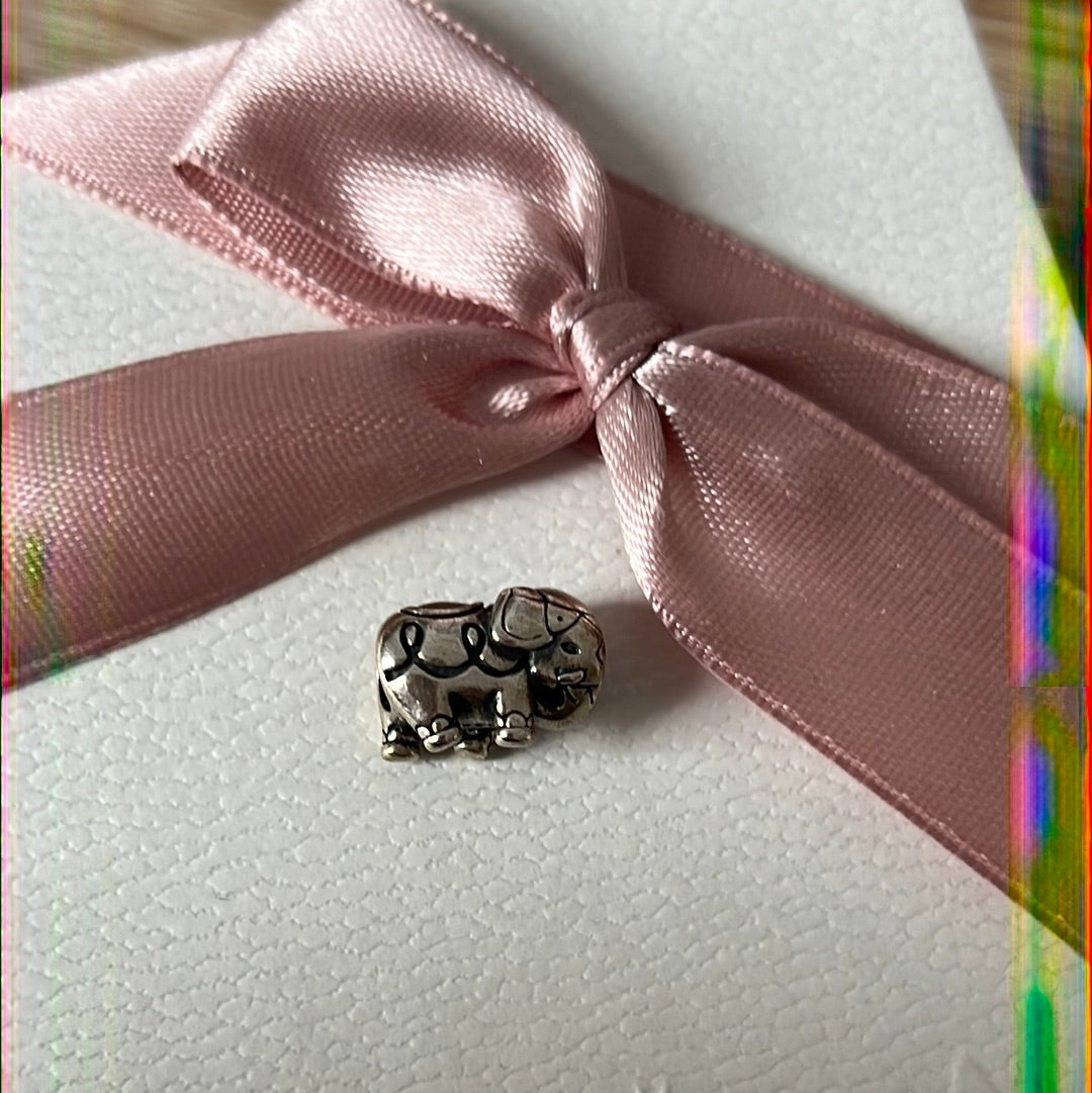 Genuine Chamilia Indian Elephant Animal Charm