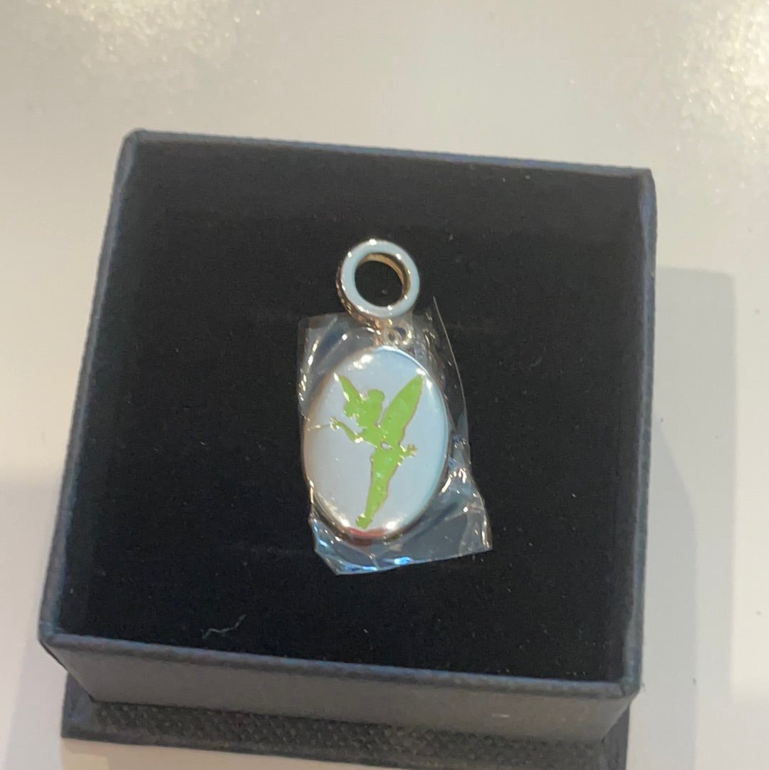 Genuine Chamilia Disney Peter Pan's Green Enamel Tinkerbell Charm