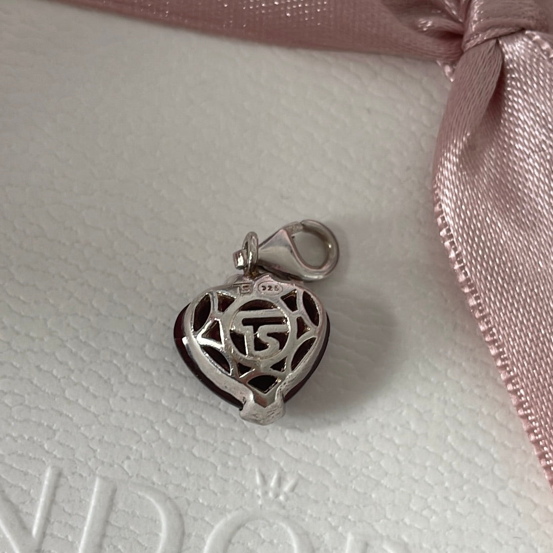 Thomas Sabo Red Glass Heart Murano Clip Charm