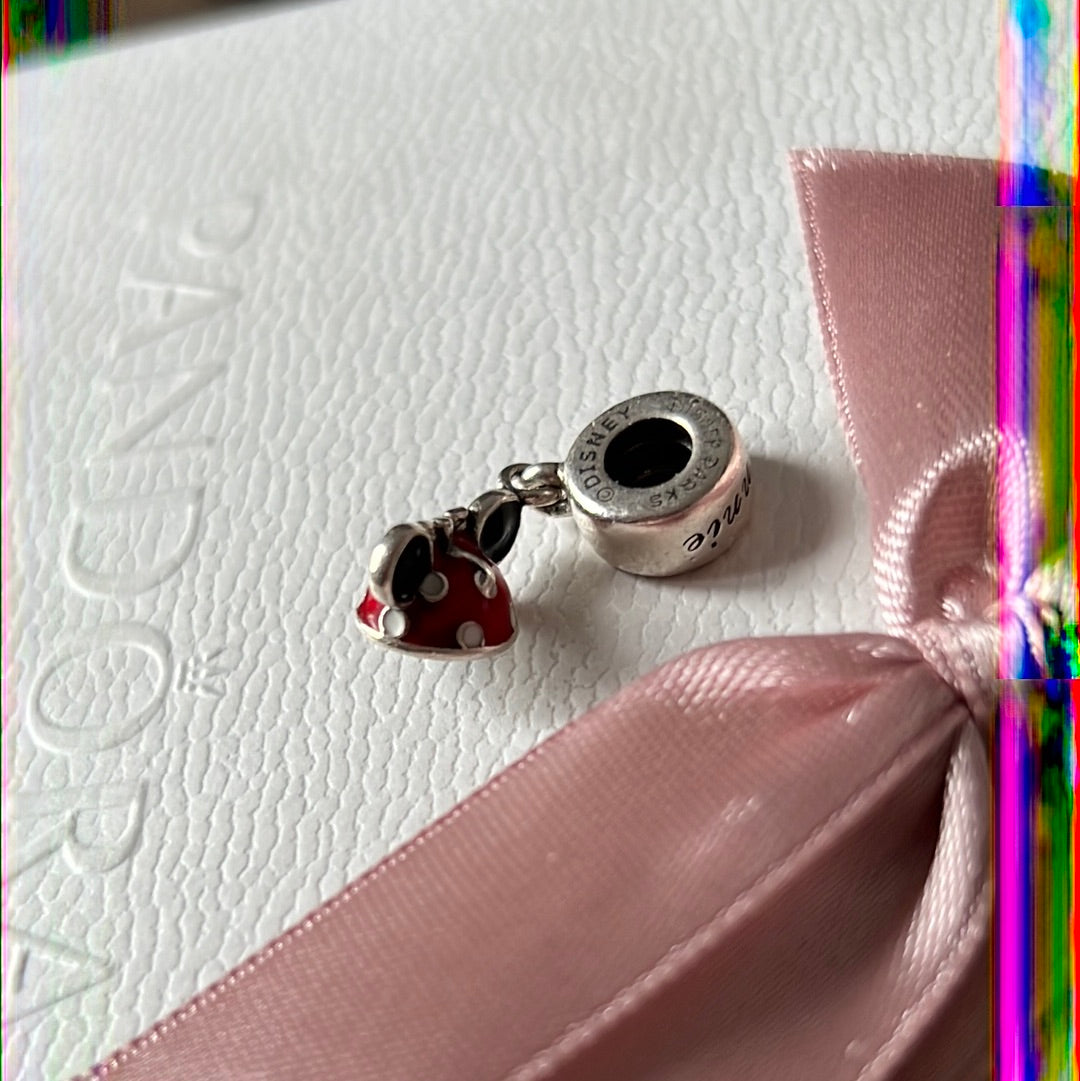 Genuine Pandora Disney Parks Exclusive Minnie Mouse Enamel Ears