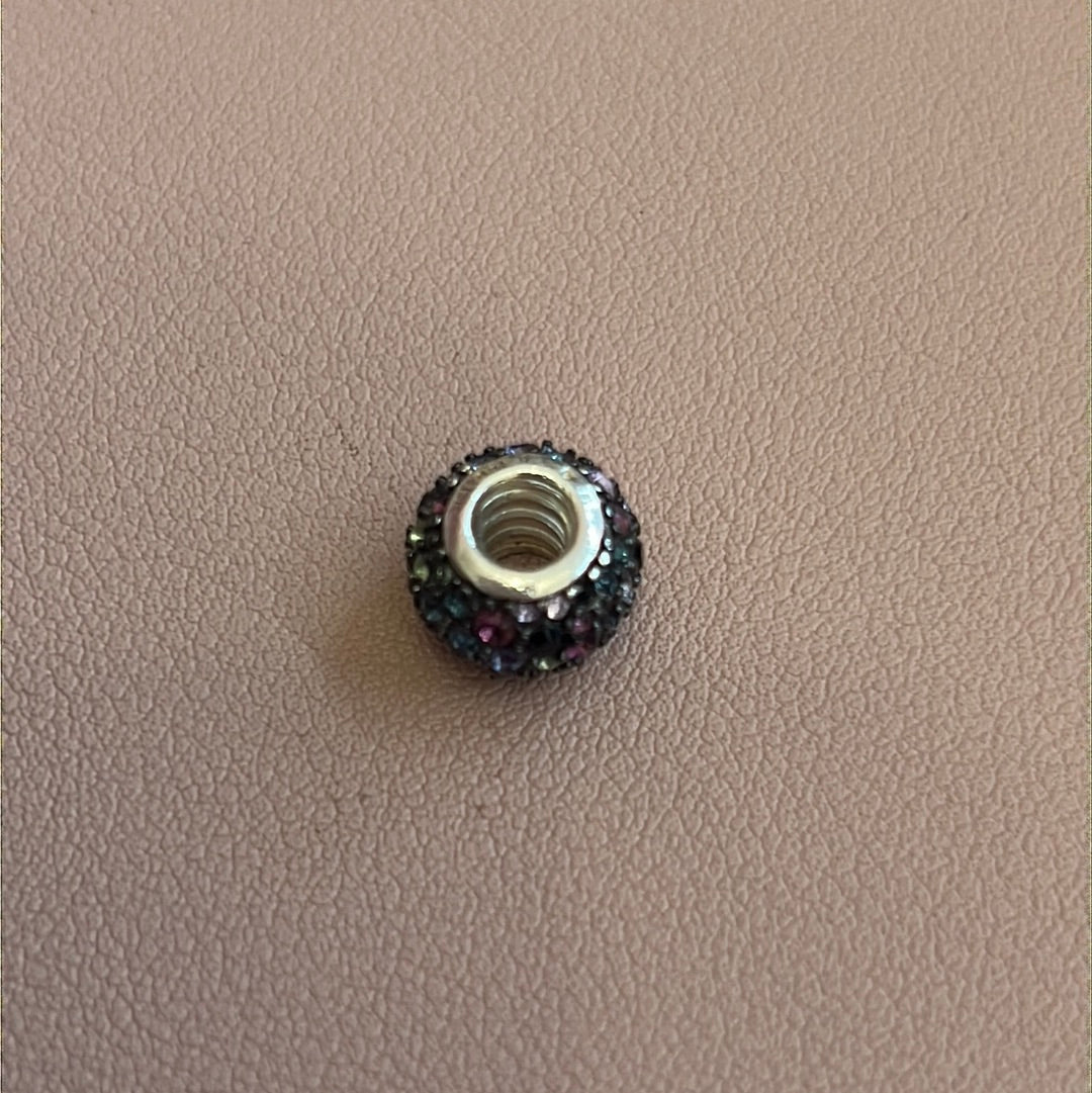 Genuine Chamilia Multi-Coloured Pave Ball charm