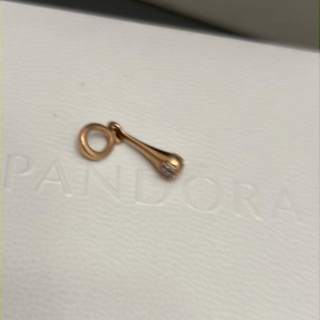 Genuine Pandora Love Pod Rose Gold Pendant Dangle