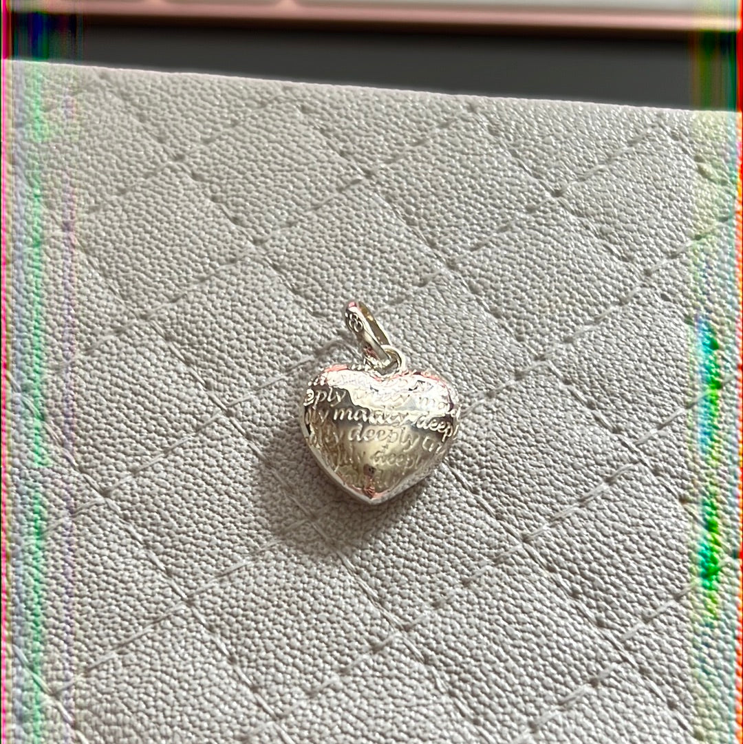 Genuine Links of London Truly Madly Deeply Heart Charm fits on Sweetie Bracelet