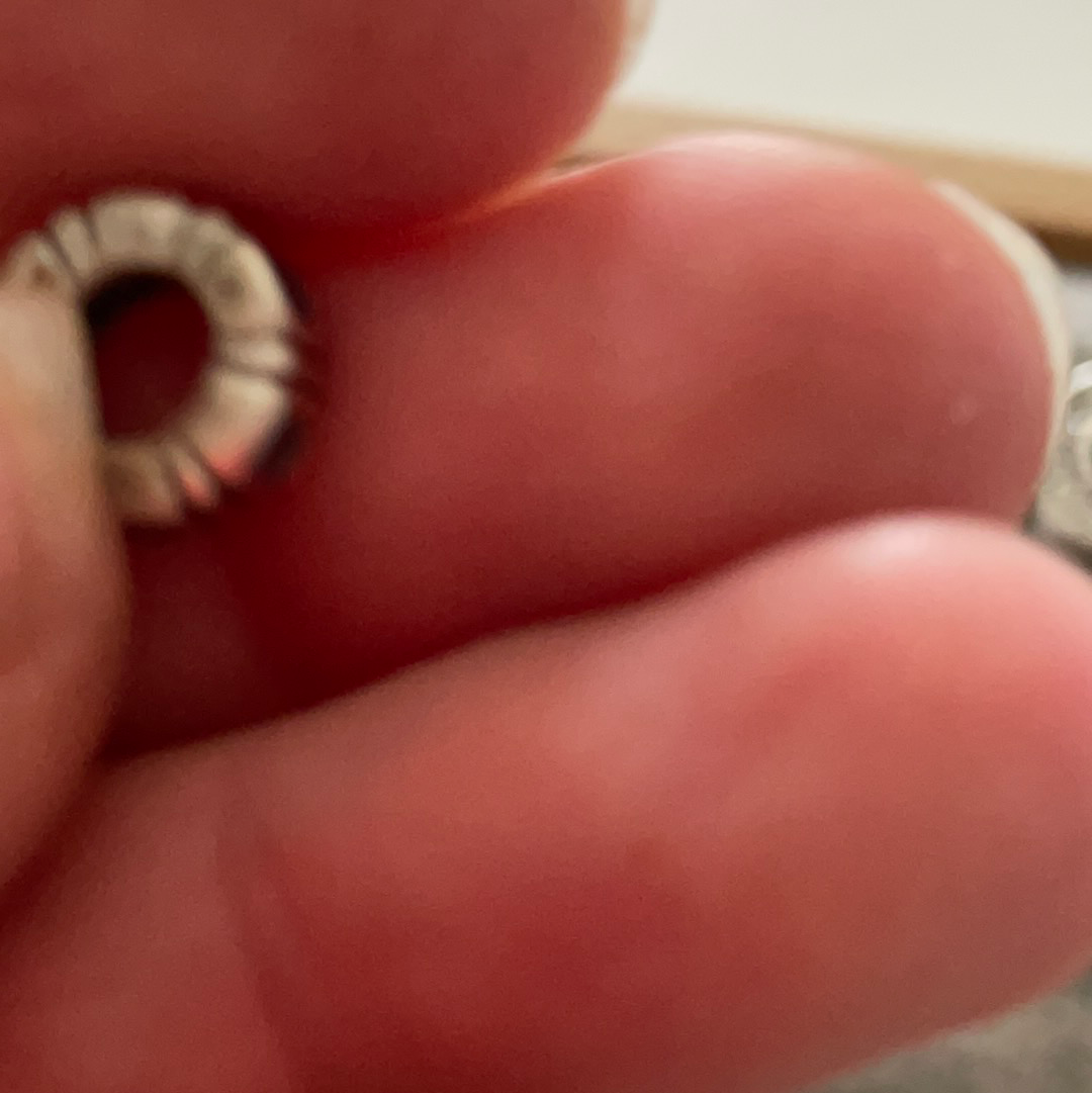 Genuine Pandora Purple Stoned Spacer