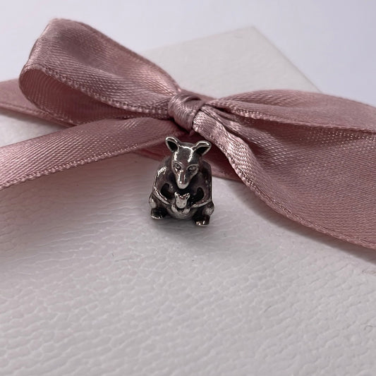 Genuine Pandora Kangaroo and Baby Roo Charm Australia