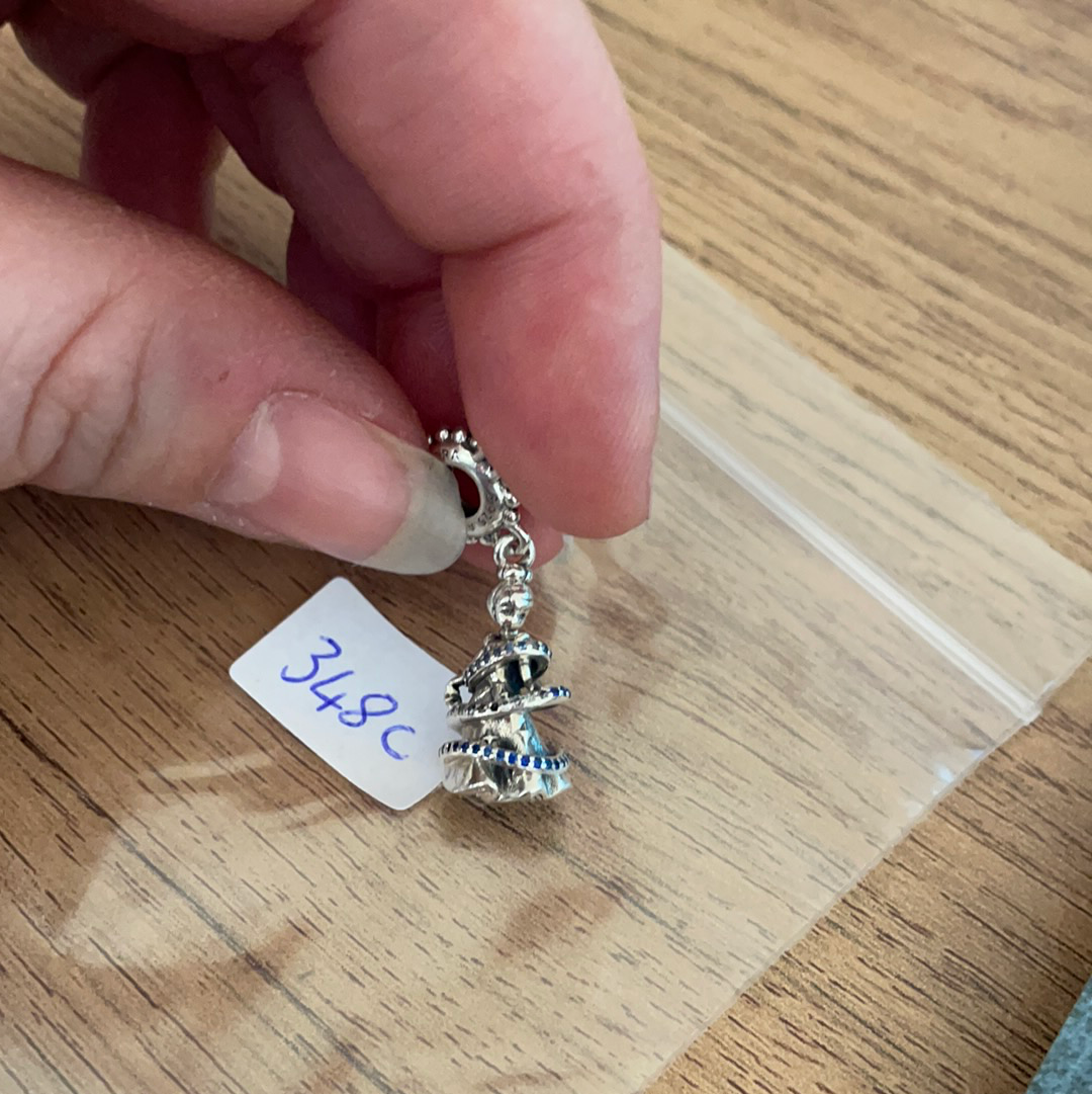 Genuine Pandora Disney Cinderella Twirl Dangle Charm