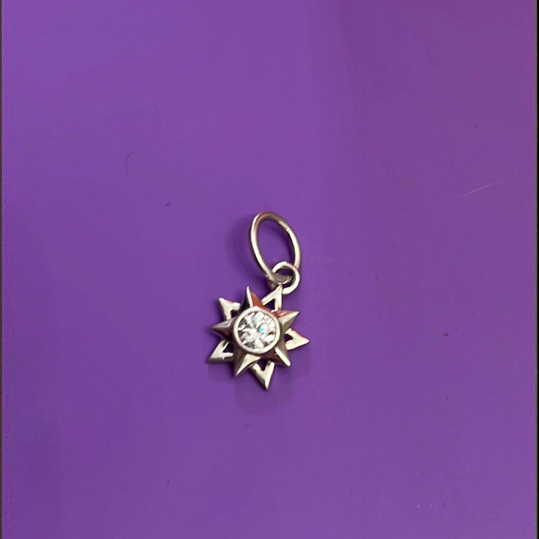 Genuine Chamilia Little Star CZ Dangle Charm