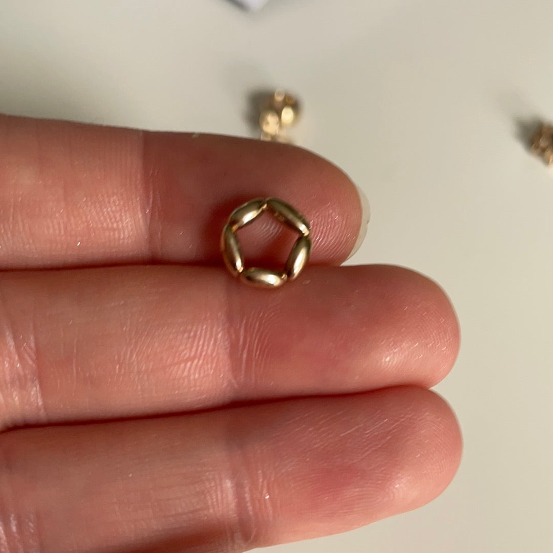 Genuine Pandora Solid 14ct Gold Rice Spacer Charm HTF
