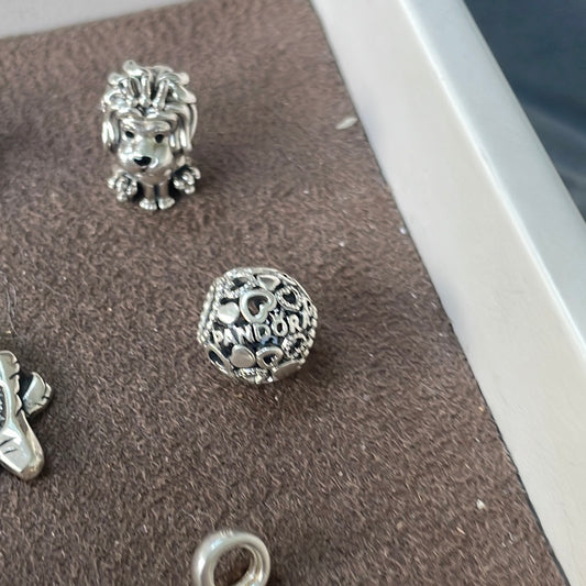 Genuine Pandora Openwork Heart Logo PANDORA Charm