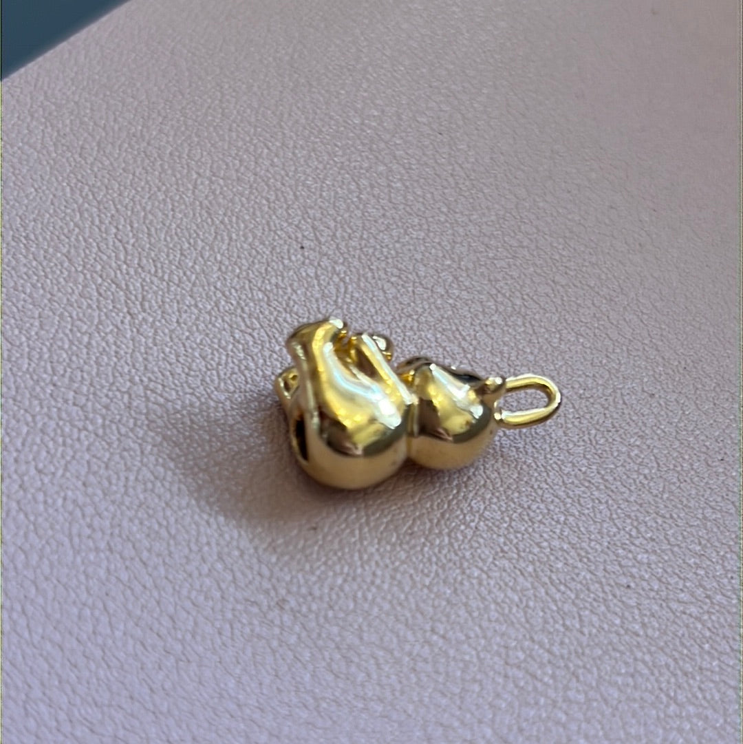 Genuine Pandora Shine Gold Theodore Hug Me Bear Large Pendant Charm