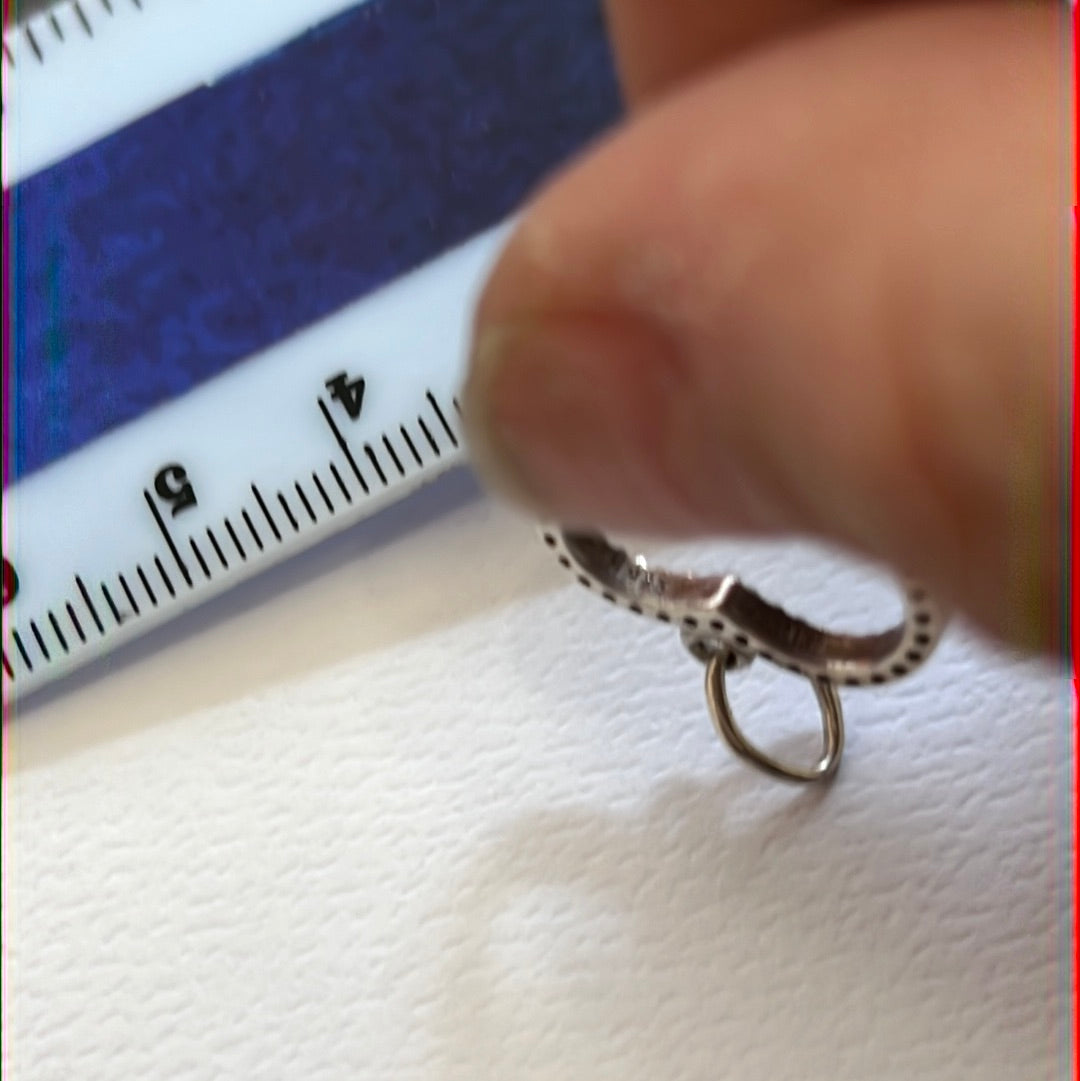 Genuine Pandora Clear Large Dangle Pave Heart Pendant