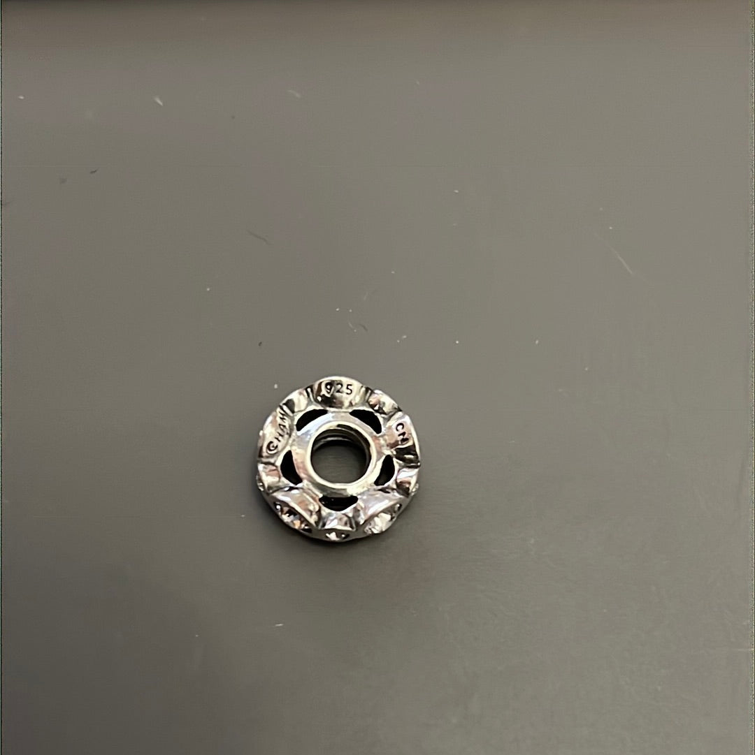 Genuine Chamilia Clear Pave Circle Spacer Charm