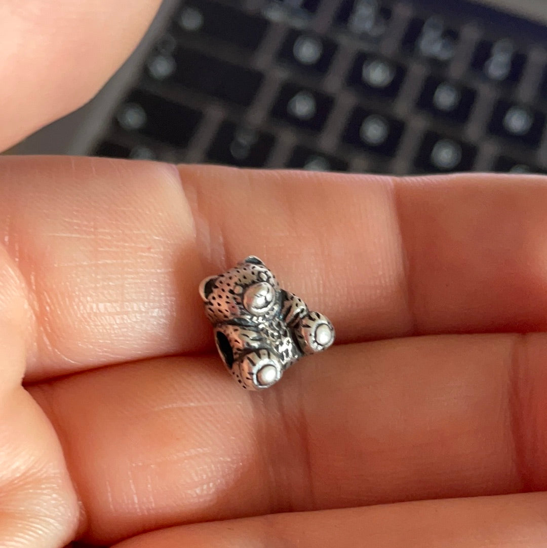 Sterling Silver Unbranded ESSENCE Little Teddy Bear Charm Animal