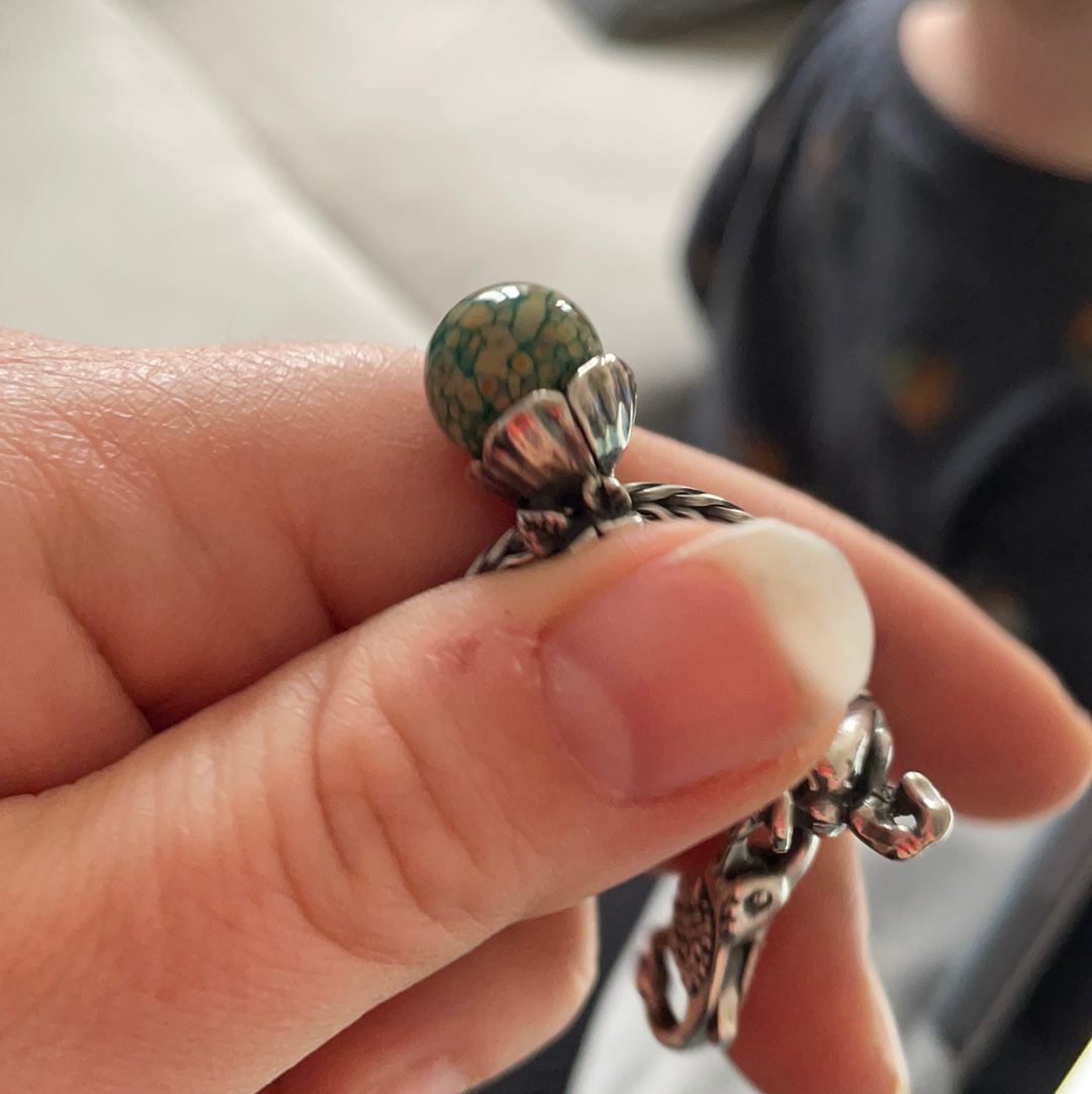 Genuine Trollbeads Forget Me Knot with Bud Charm