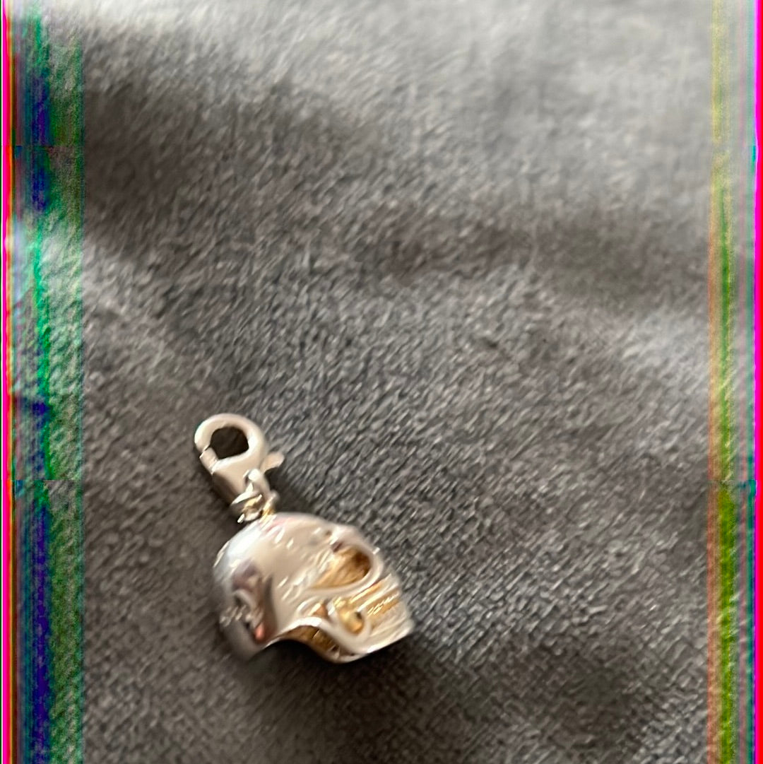 Thomas Sabo Sterling Silver Skull Clip Charm