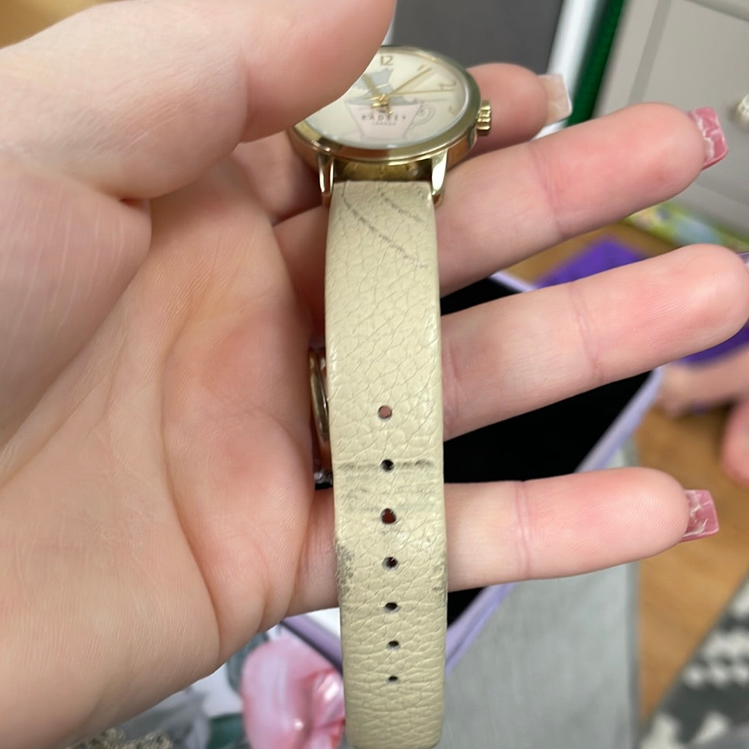 Genuine Radley Gold Watch Scottie Dog In a Teacup Watch READ DESCRIPTION