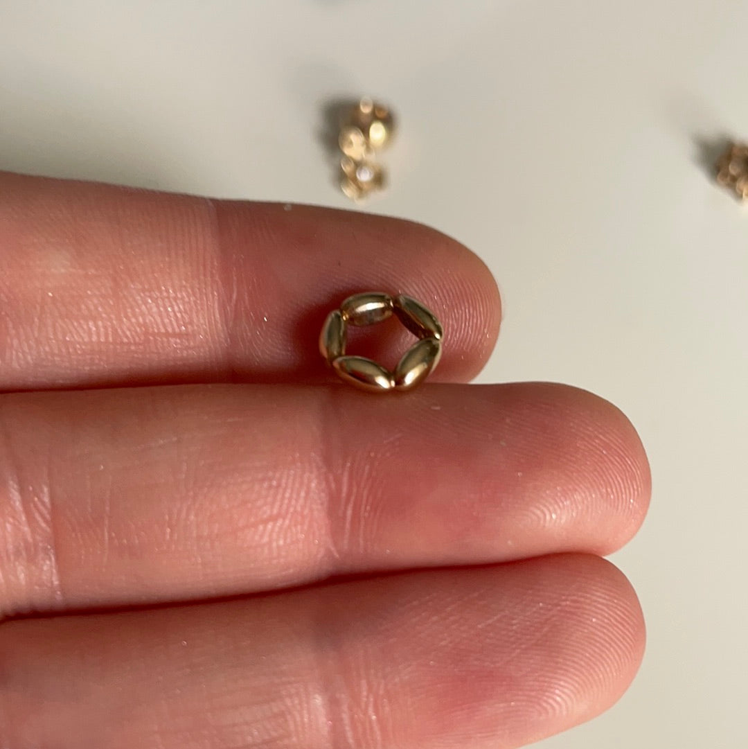 Genuine Pandora Solid 14ct Gold Rice Spacer Charm HTF
