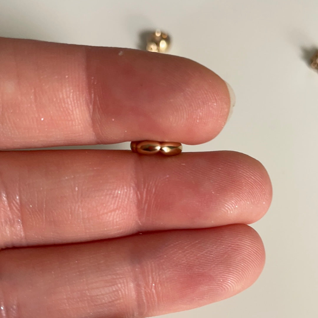 Genuine Pandora Solid 14ct Gold Rice Spacer Charm HTF