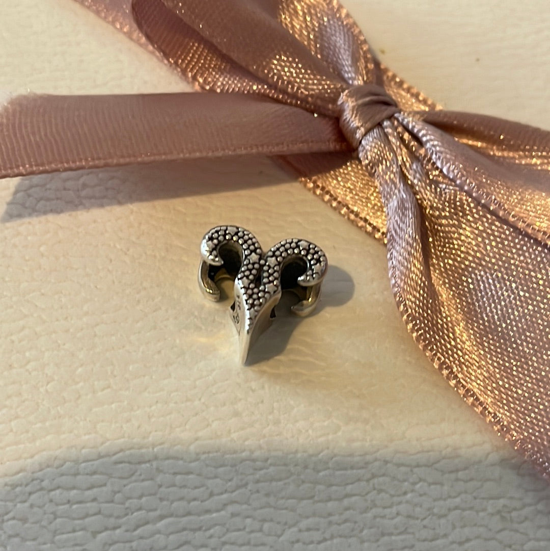 Genuine Pandora Sparkling Aries Charm Horoscope