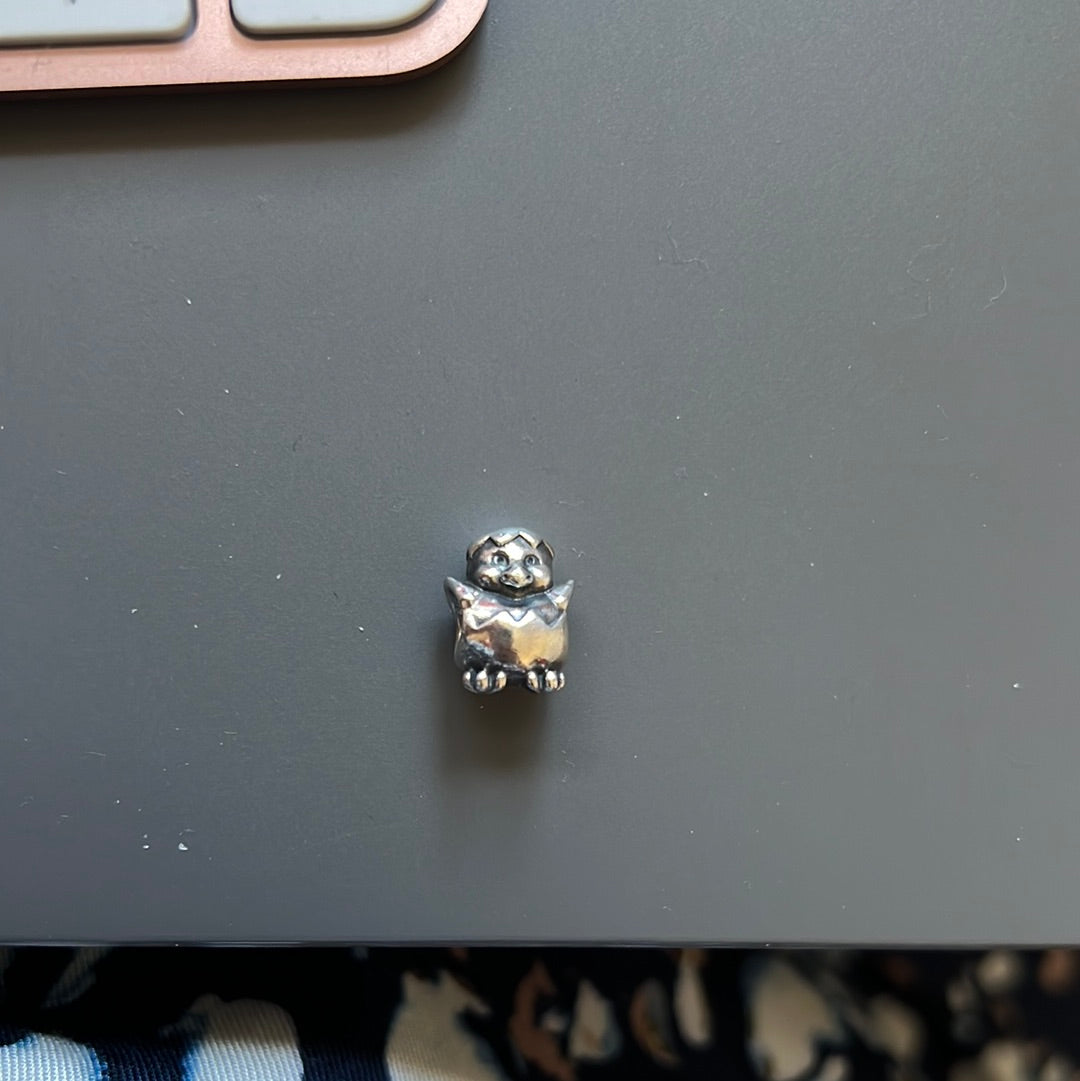Genuine Pandora Chick in a Egg Charm Animal