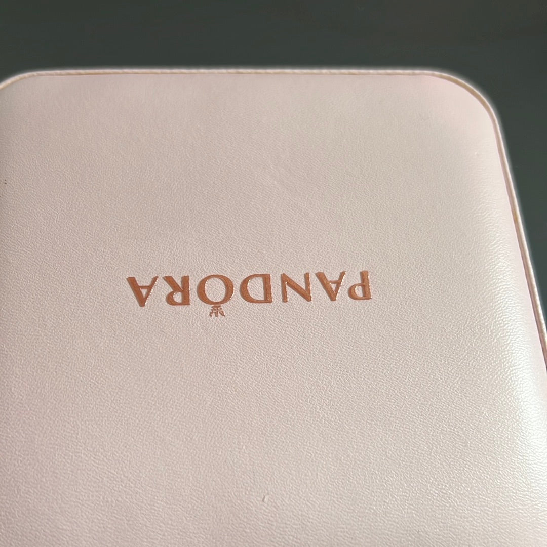 Genuine Pandora 2017 Mother’s Day Square Pink Travel Jewellery Storage Box
