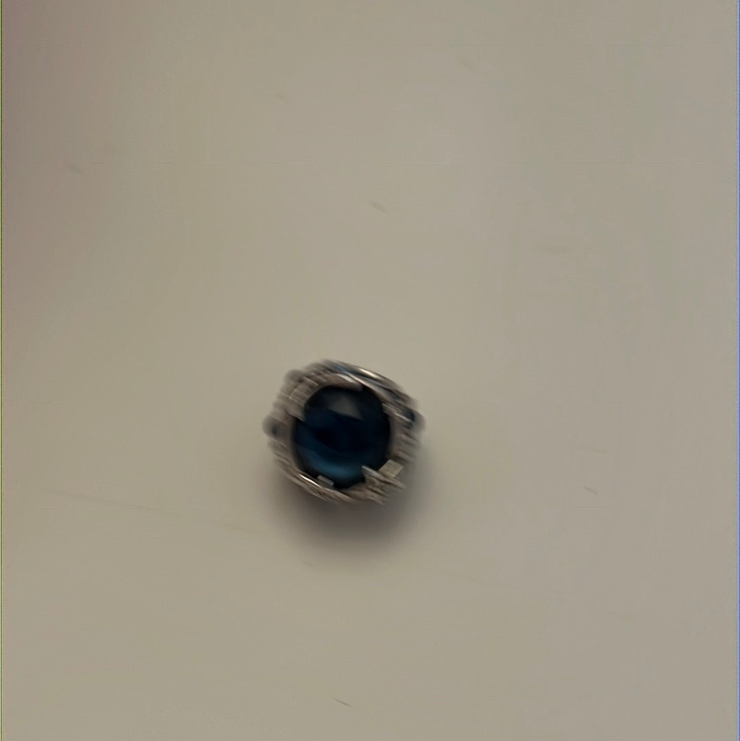 Genuine Pandora Sparkling Blue Stone Stars Celestial Charm