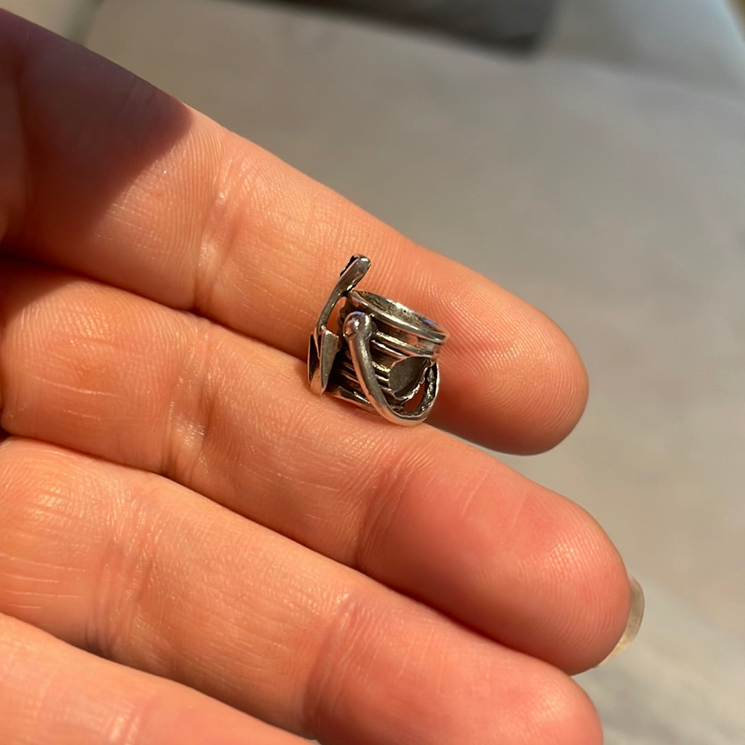 Sterling Silver Bucket and Spade Seaside Beach Charm