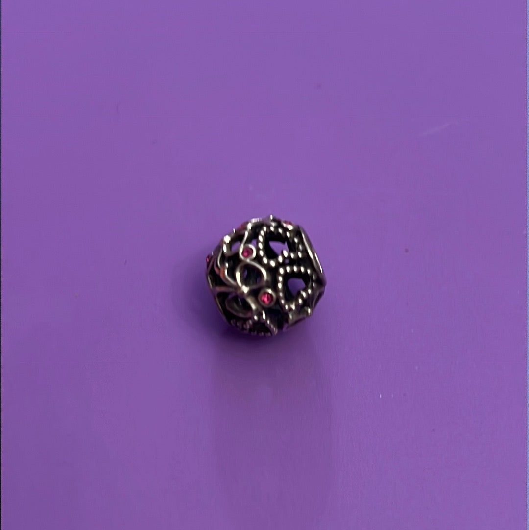 Genuine Chamilia Butterfly CZ Openwork Bow Charm