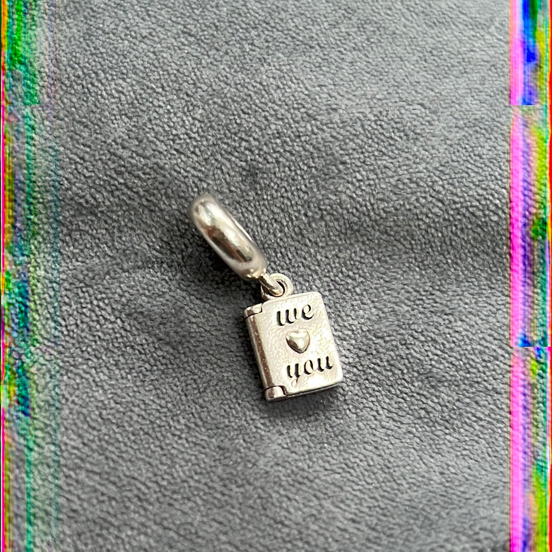 Genuine Pandora Happy Mother's Day Heart Card Charm