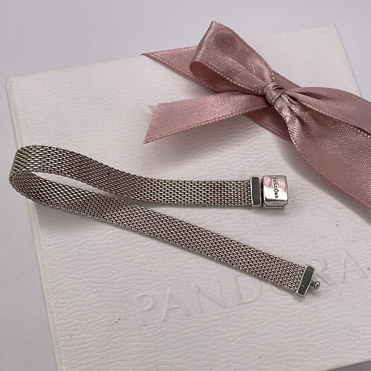 Genuine Pandora Reflexions Mesh Flat Bracelet Size