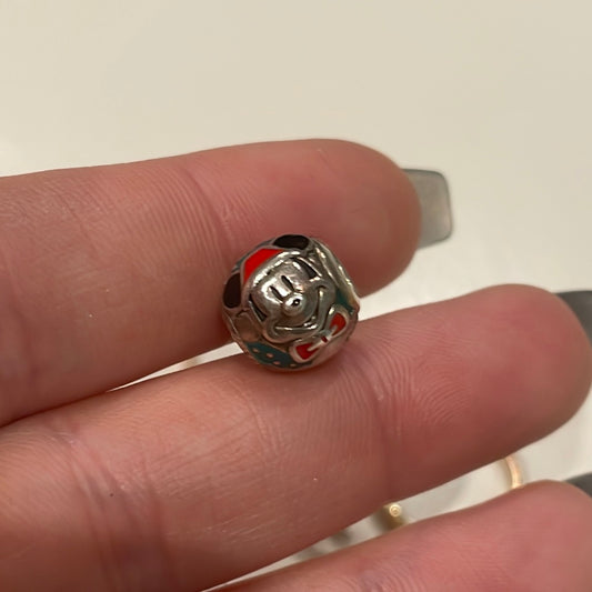 Genuine Pandora Disney Enamel Christmas Mickey Mouse Charm