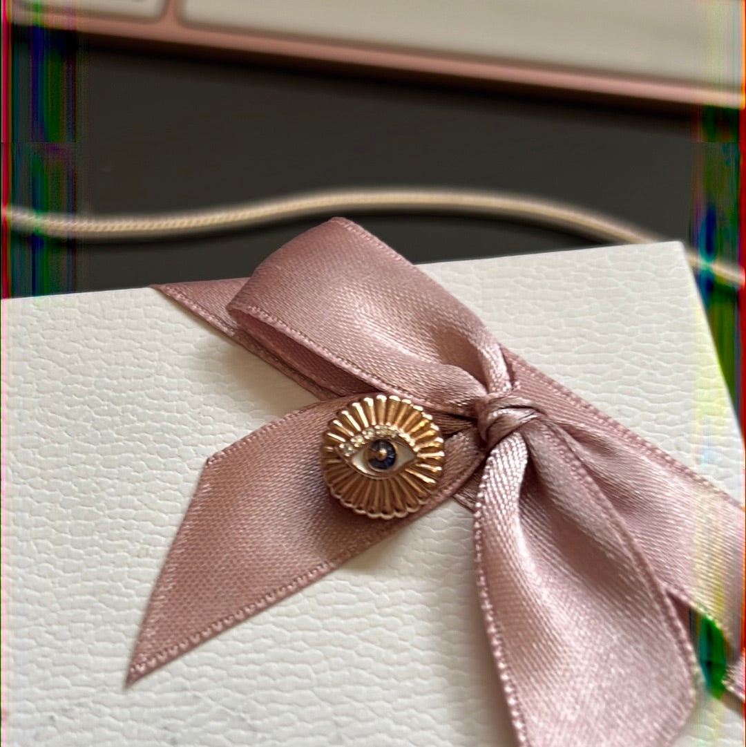 Genuine Pandora Rose Gold All Seeing Eye Protection Charm with CZ Charm