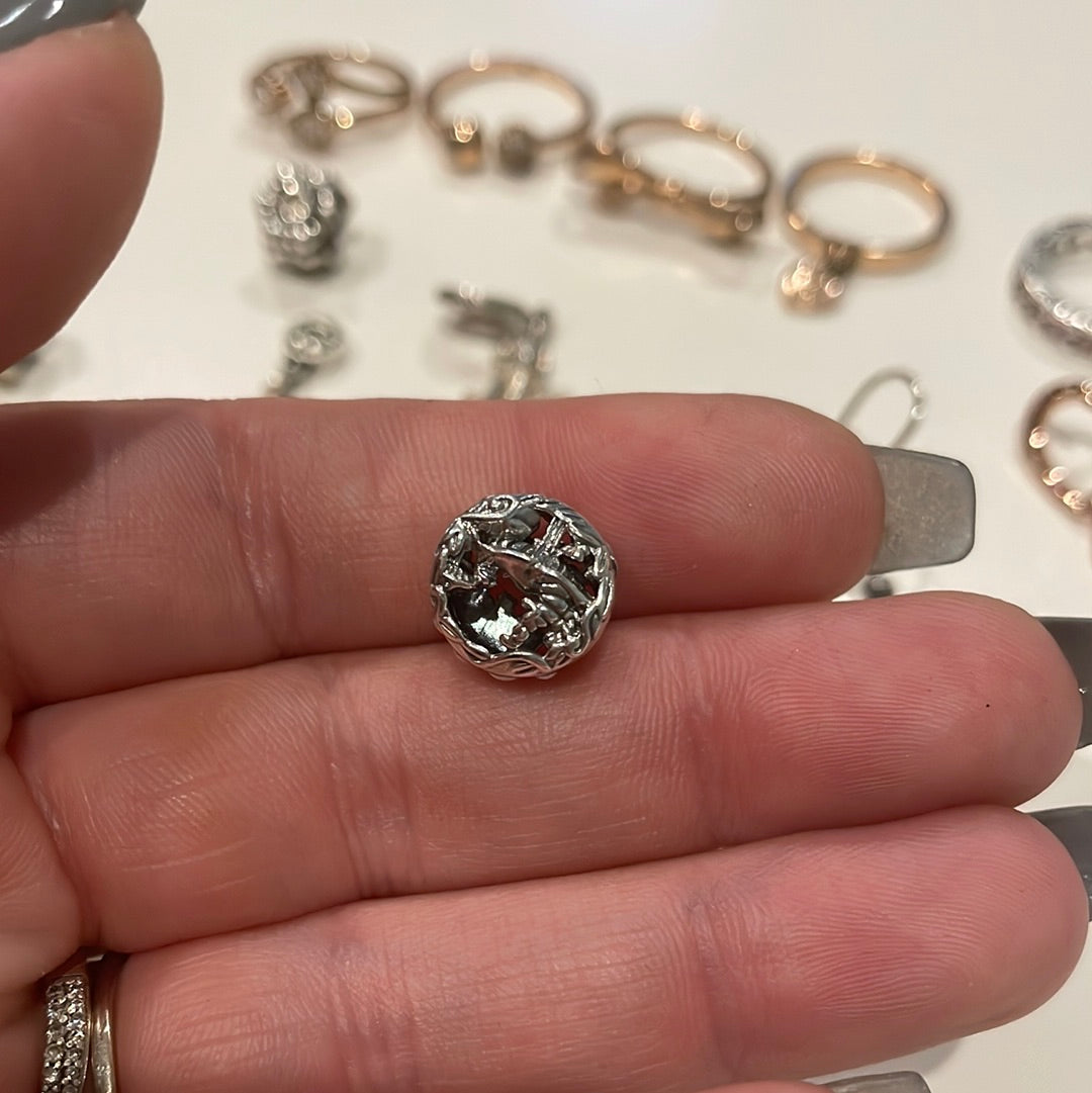Genuine Pandora Disney Cheshire Cat Scene Alice in Wonderland Charm