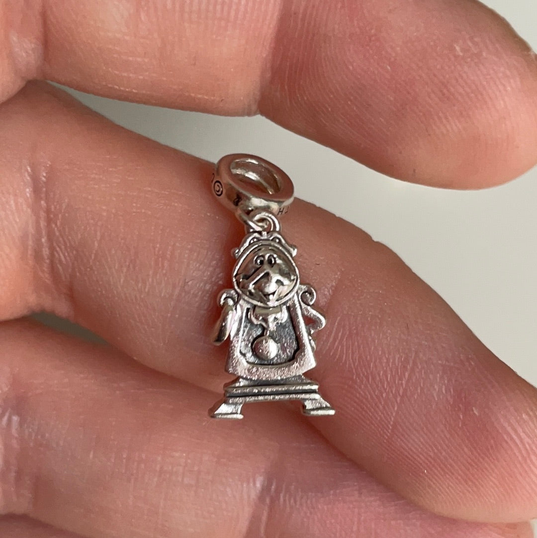 Genuine Chamilia Cogsworth Beauty and the Beast Dangle Charm