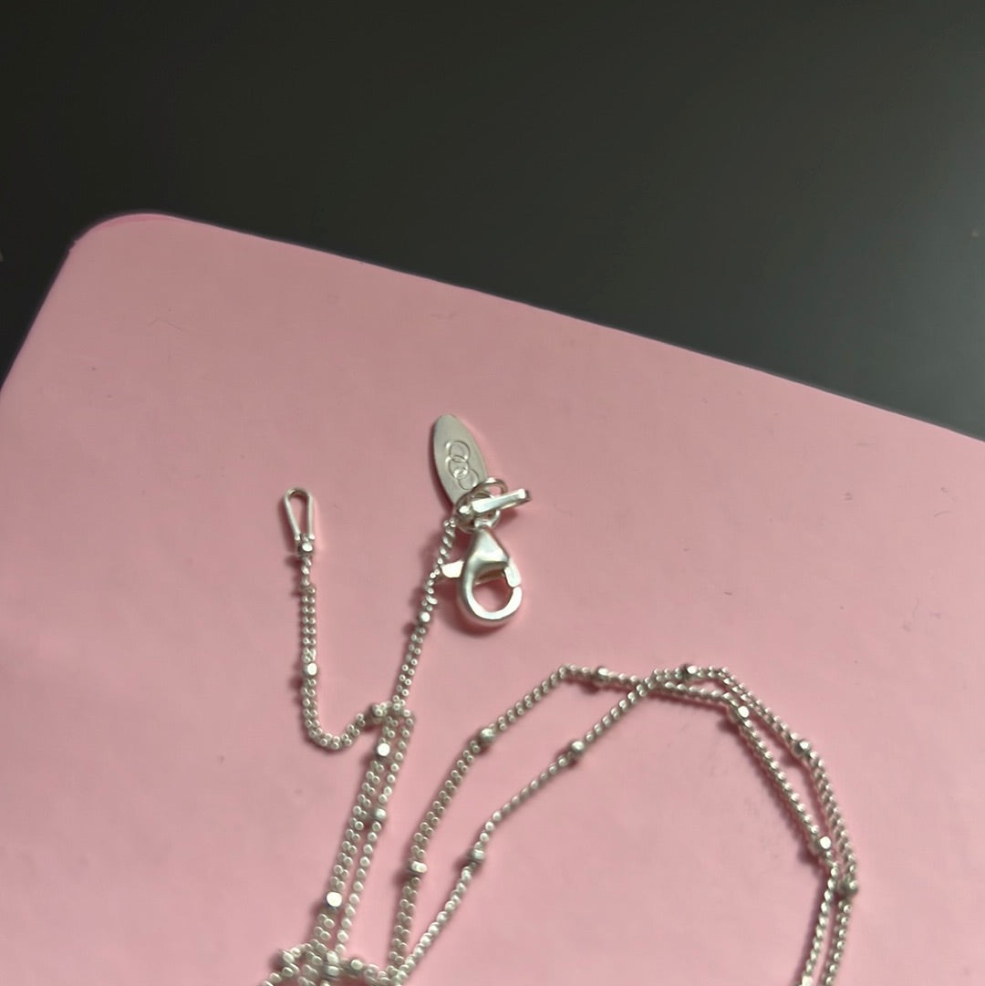 Genuine Links of London Sterling Silver Beaded Necklace With Tassel