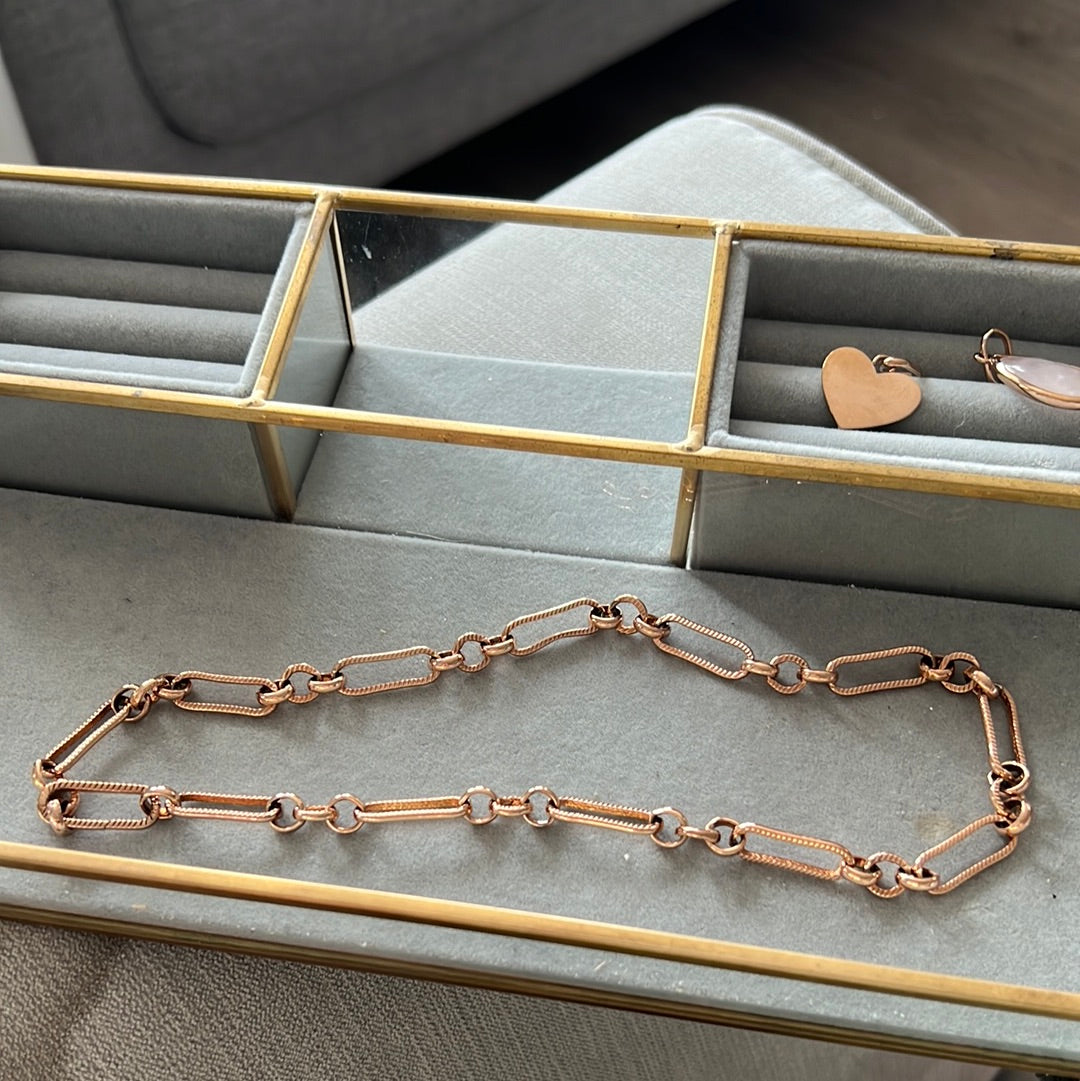 Genuine Abbott Lynn Rose Gold Chain 40cm New Necklace