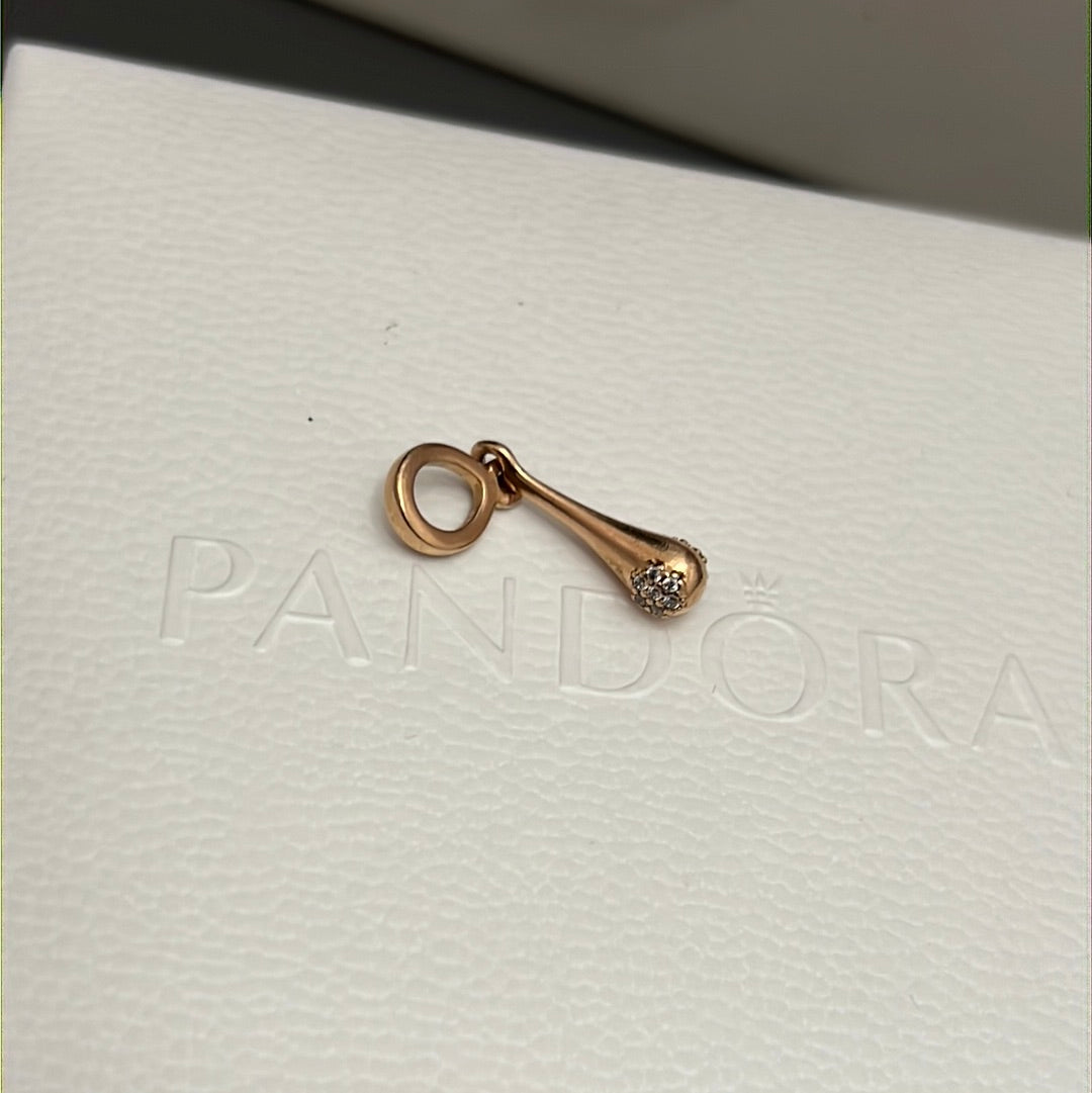 Genuine Pandora Love Pod Rose Gold Pendant Dangle