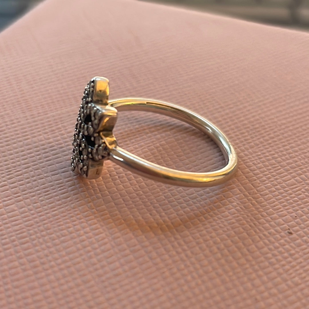 Genuine Pandora Openwork Pave Ring Size 56