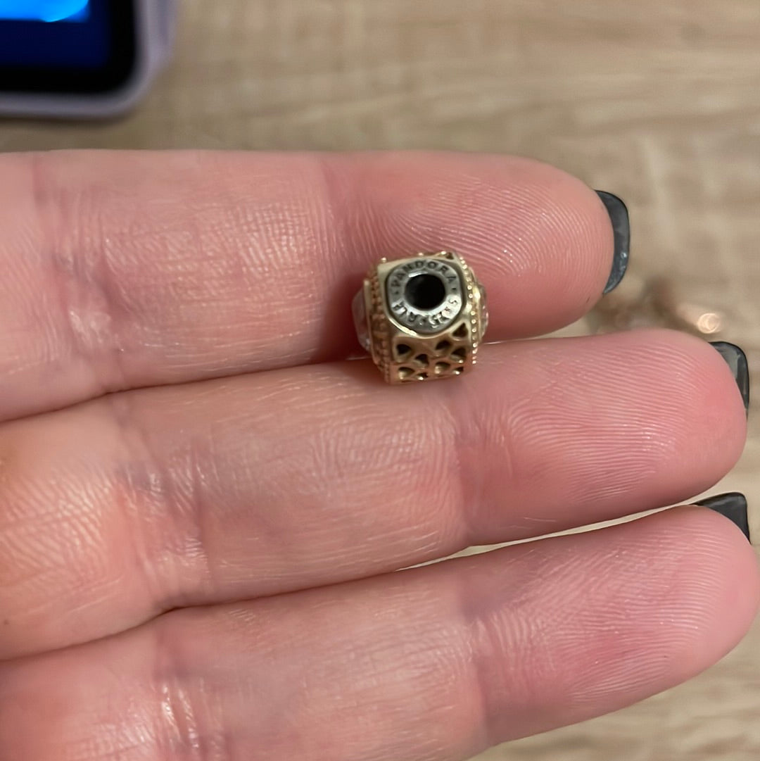 Genuine Pandora Essence 14ct Gold Love Charm