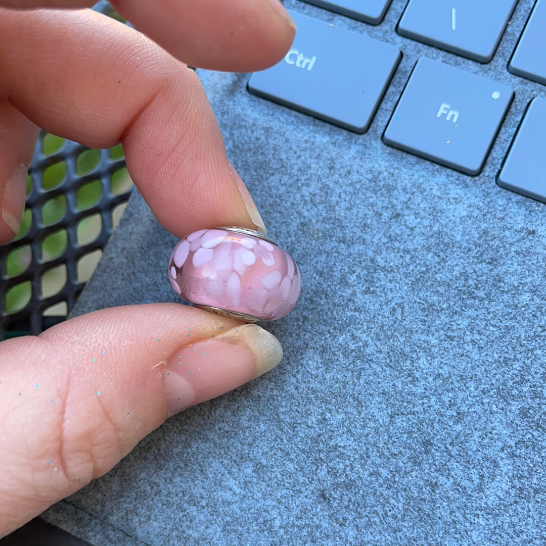 Genuine Pandora Giant XL Pink Blossom Flowers Large and Heavy and Retired