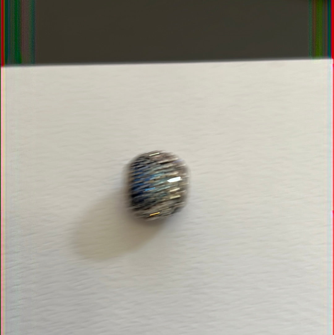 Genuine Pandora Sparkling Blue and Clear Pave Ball Charm