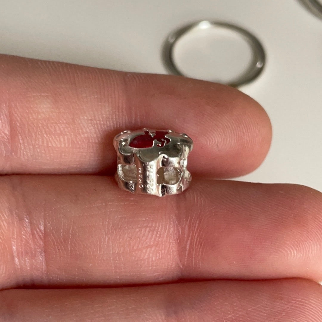 Genuine Chamilia Enamel Beauty and the Beast Charm